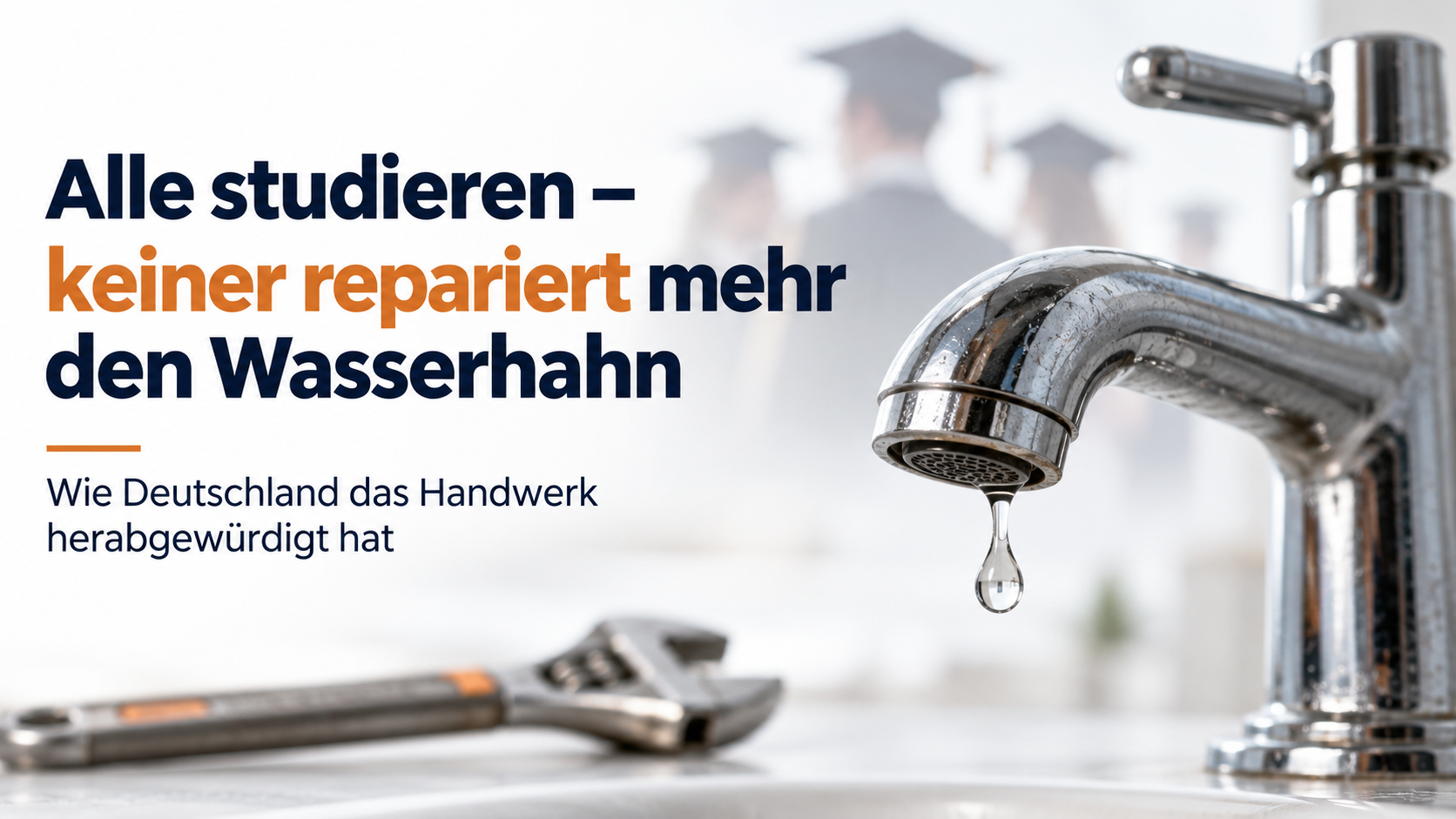 Du betrachtest gerade Abitur statt Akkuschrauber -Wenn der Wasserhahn tropft…
